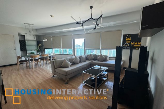 furnished 2br with balcony and parking for sale in the residences at greenbelt