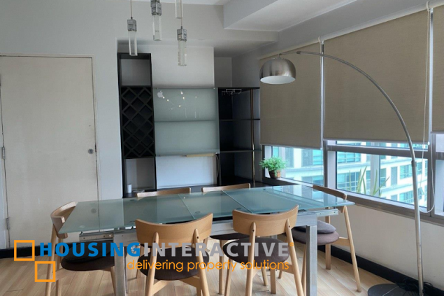 furnished 2br with balcony and parking for sale in the residences at greenbelt