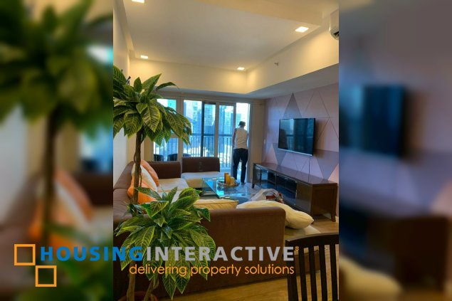 fully furnished 2br unit with parking for lease in one maridien