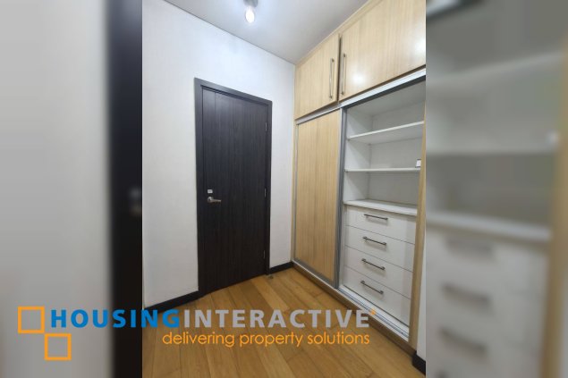 fully furnished 2br unit with parking for lease in one serendra