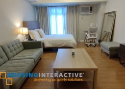 fully furnished studio unit for lease in verve residences