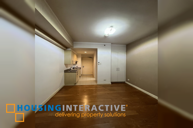 semi furnished studio unit for sale in one rockwell east, rockwell center, makati city