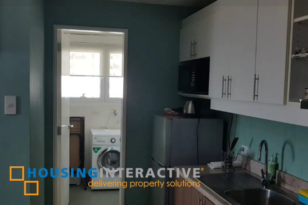 fully furnished 1br with balcony and parking for lease/sale in makati