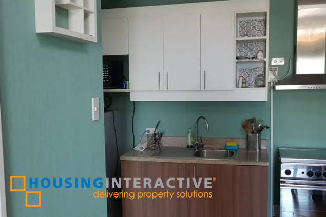 fully furnished 1br with balcony and parking for lease/sale in makati