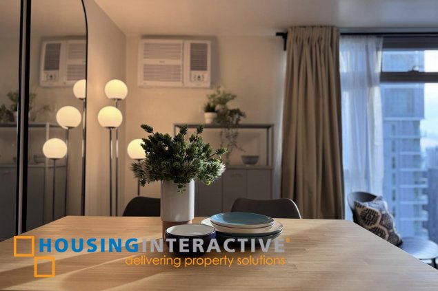 fully furnished big studio unit for lease in park triangle residences