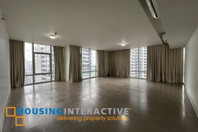 for lease semi furnished 3br unit in proscenium at rockwell, lorraine tower