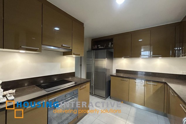 for lease semi furnished 3br unit in proscenium at rockwell, lorraine tower