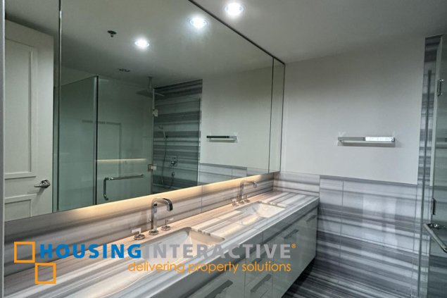 for lease semi furnished 3br unit in proscenium at rockwell, lorraine tower