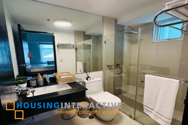 fully renovated 1br unit for rent in meranti tower, two serendra