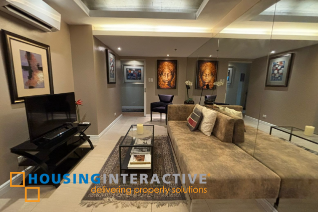 furnished 1br with parking slots for sale in one rockwell east tower