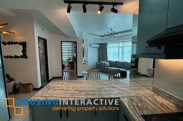 fully furnished 2br unit for sale & lease at the exchange regency, ortigas center, pasig city