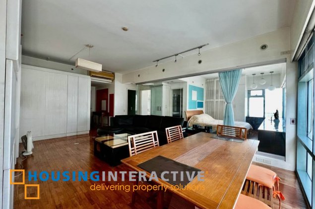 furnished 2br unit with parking for sale in one legaspi park