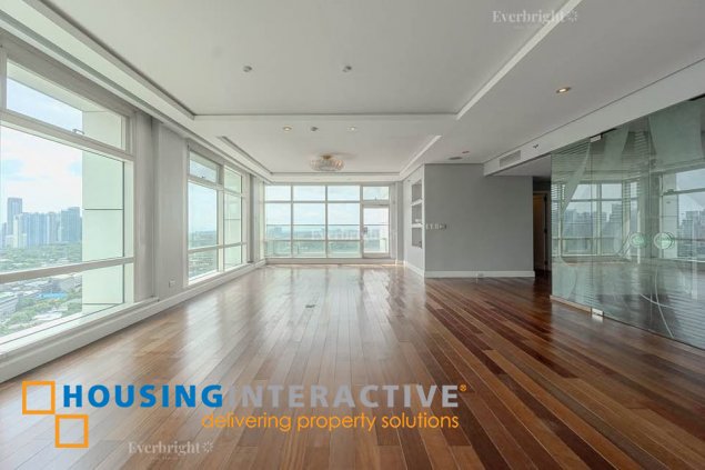 bare 3br unit with parking for sale in one roxas triangle