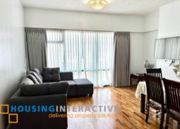 furnished 2br unit with parking for lease in one legaspi park