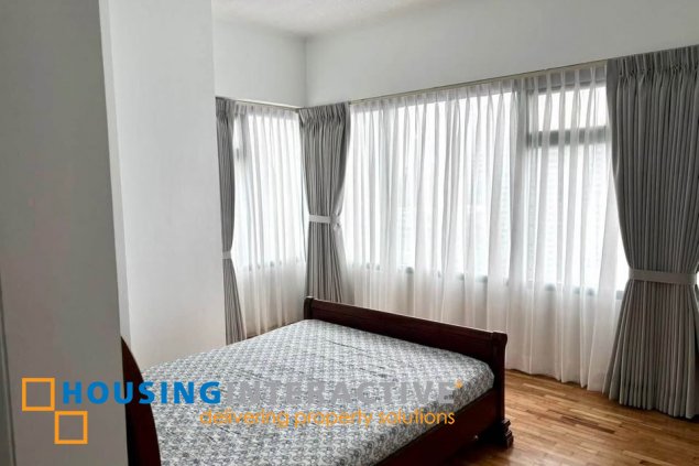 furnished 2br unit with parking for lease in one legaspi park