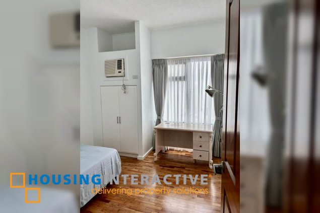 furnished 2br unit with parking for lease in one legaspi park