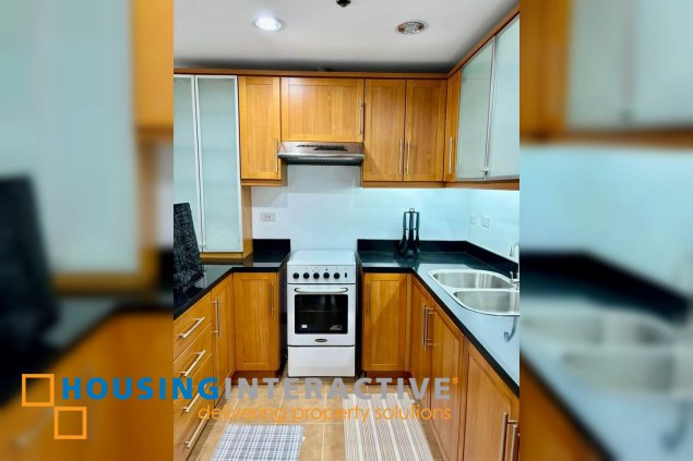 furnished 2br unit with parking for lease in one legaspi park