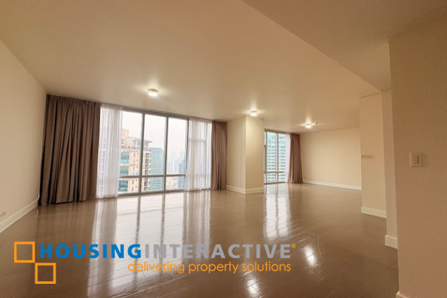 4br penthouse unit with parking for lease in proscenium at rockwell