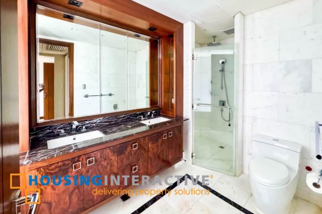 bare 3br unit with balcony and parking for lease in horizon homes at shnagri-la at the fort