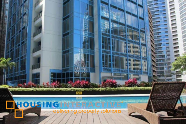 1br unit with balcony for sale in two central, makati