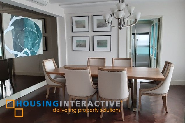 fully furnished 3br unit for lease in edades tower & garden villas