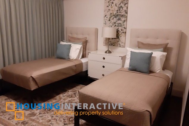 fully furnished 3br unit for lease in edades tower & garden villas