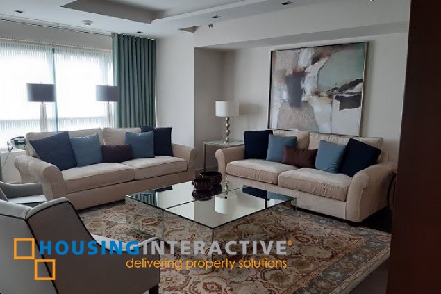 fully furnished 3br unit for lease in edades tower & garden villas
