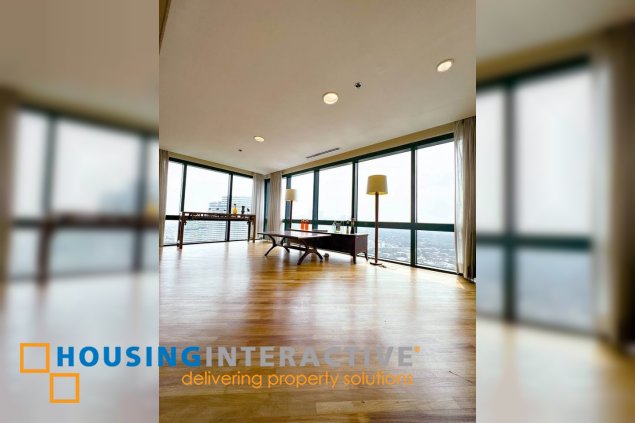 semi-furnished 4br unit with balcony and parking for lease in rizal tower