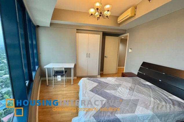 fully furnished 2br unit with parking for lease in one rockwell