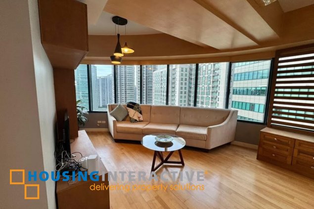 fully furnished 2br unit with parking for lease in one rockwell