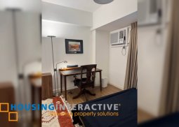 semi-furnished studio unit for sale in verve residences