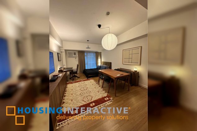 semi-furnished studio unit for sale in verve residences