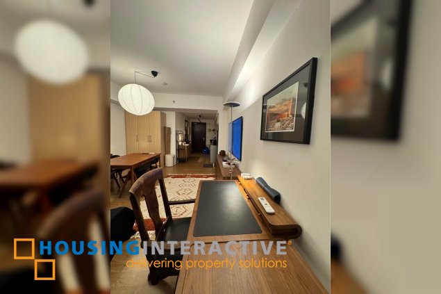 semi-furnished studio unit for sale in verve residences