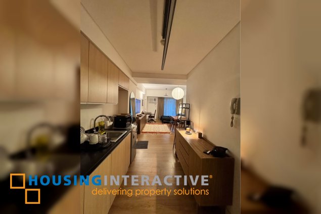 semi-furnished studio unit for sale in verve residences