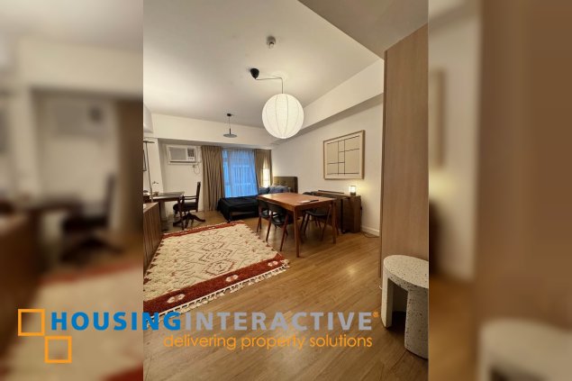 semi-furnished studio unit for sale in verve residences