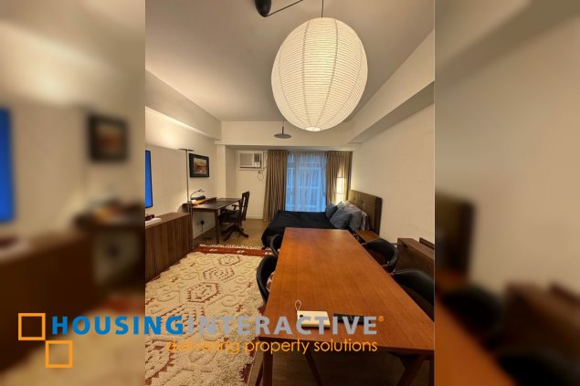 semi-furnished studio unit for sale in verve residences