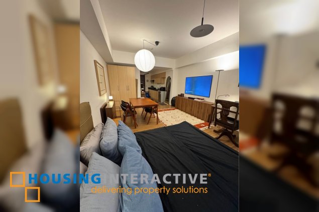 semi-furnished studio unit for sale in verve residences