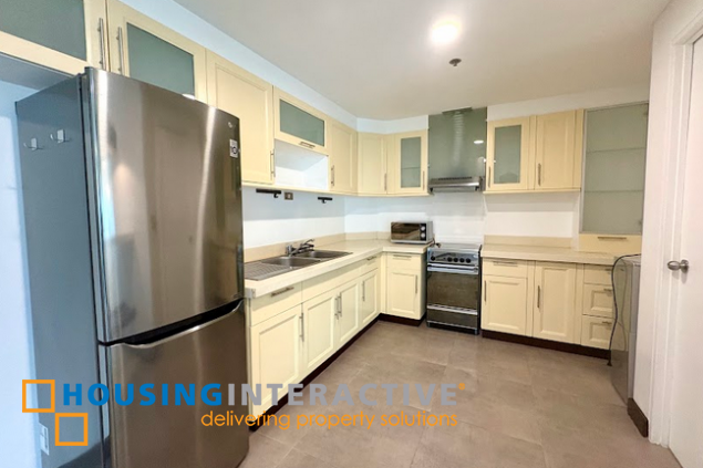 semi-furnished 3br unit with parking for lease in bonifacio ridge