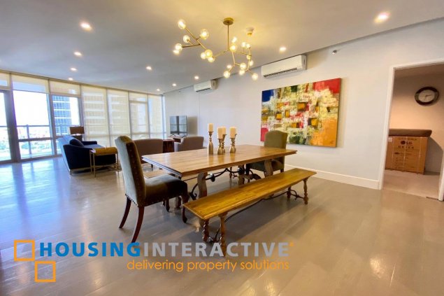 bare 3br unit with parking for sale in proscenium at rockwell
