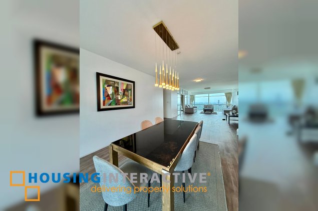 3 bedroom golf view unit for lease/rent in pacific plaza towers bgc