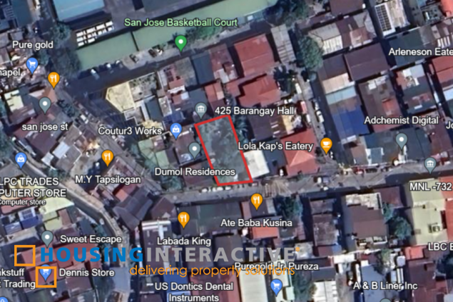 residential vacant lot for sale in sampaloc, manila