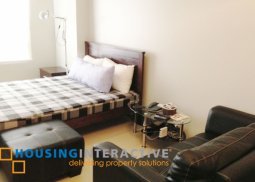 fully furnished studio condo unit for rent at the columns legaspi makati