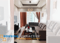 fully furnished 3br condo unit for sale at the two serendra bgc