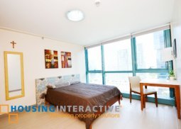 fully furnished 1br condo unit for rent at the one uptown residences bgc