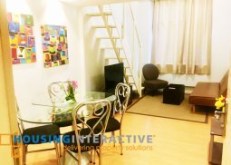 fully furnished 2 bedroom unit for rent at the forbestown heights taguig