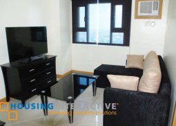 fully furnished 1 bedroom unit for rent at the trion towers bgc