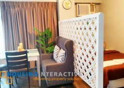 fully furnished studio condo unit for rent at two serendra