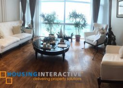 fully furnished 3 bedroom unit for rent at the pacific plaza towers taguig