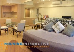 furnished studio unit for rent at the one shangri-la place mandaluyong