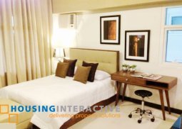 fully furnished studio unit for rent at two serendra taguig